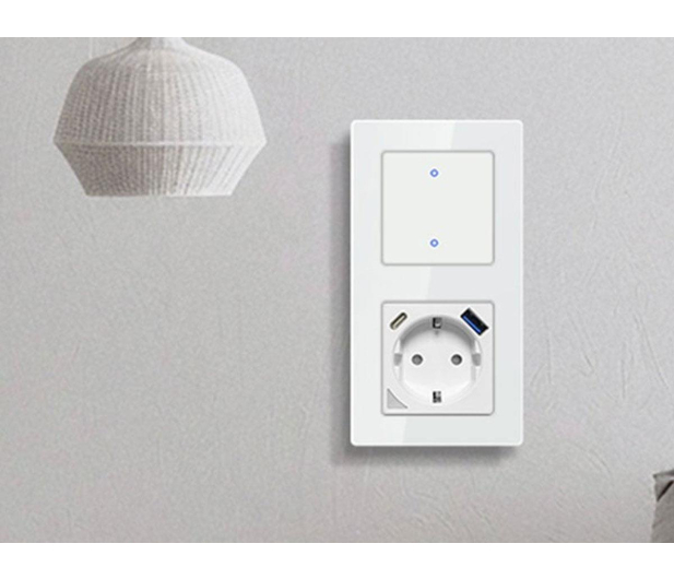 Avatto Ramka do włączników światła 2 Socket TS20 (biała) - 1510590 - zdjęcie 2
